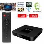 TX3mini airplay Android 7.1 TV Box Amlogic S905W Quad-core 64 Bit DDR3 1GB 16GB 4K UHD WiFi and LaN VP9 DLNA H.265