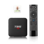Hotel IPTV streaming video voice remote 2gb 16gb android octa core tv box T95s1